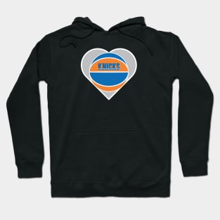 Heart Shaped New York Knicks Basketball Hoodie